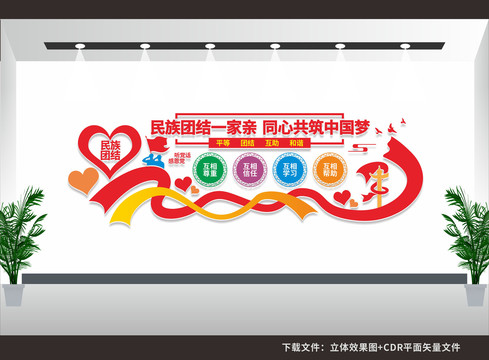 民族團(tuán)結(jié)文化墻