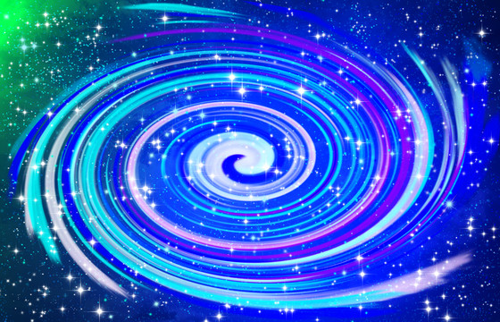 炫彩漩渦星空