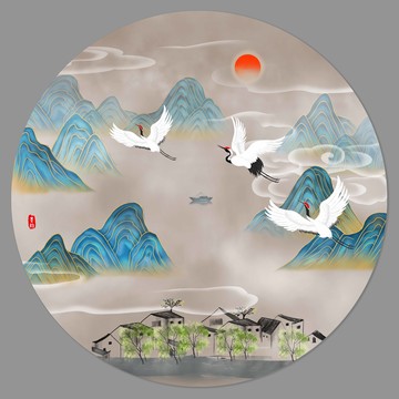 水墨插畫