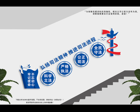 檢察樓梯文化墻