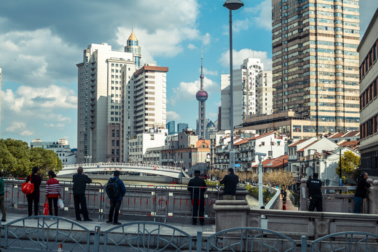 上海浦西街景