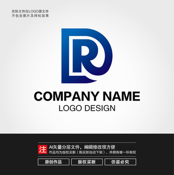 DR字母LOGO