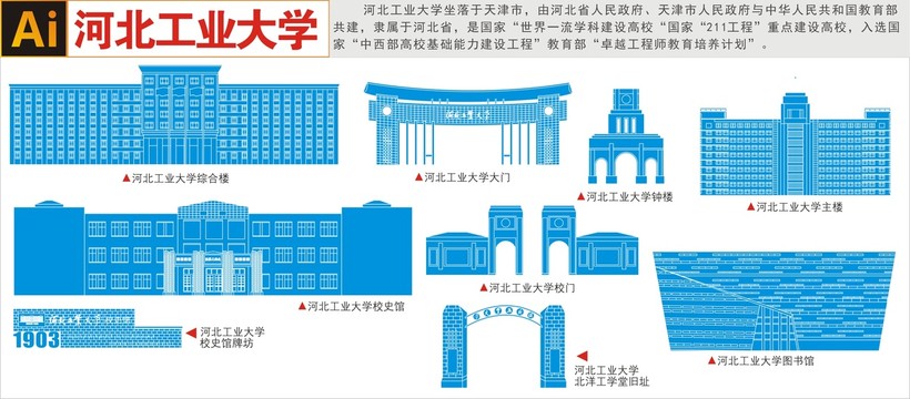 河北工业大学地标