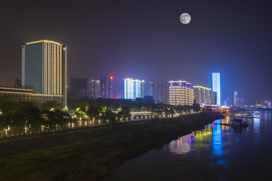 宜昌滨江公园夜景