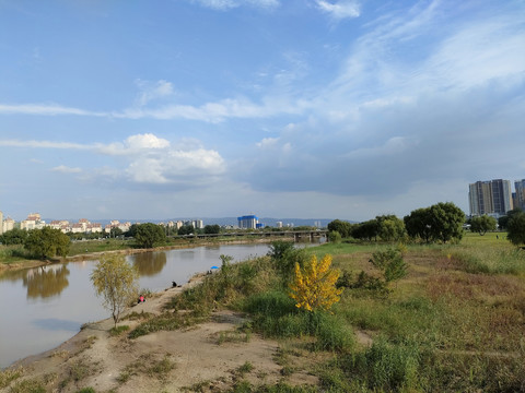灞河景色