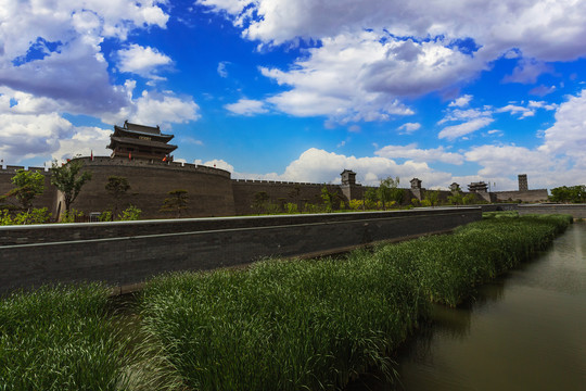 中国山西太原古县城风光