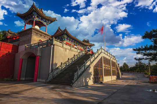 山西太原栖霞峰禅寺风光