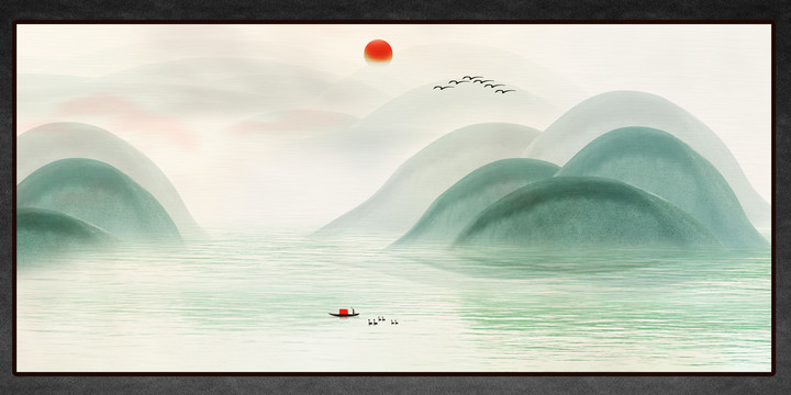 新中式山水畫(huà)