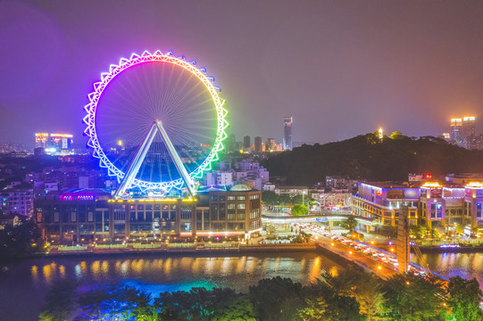 中山市摩天轮夜景