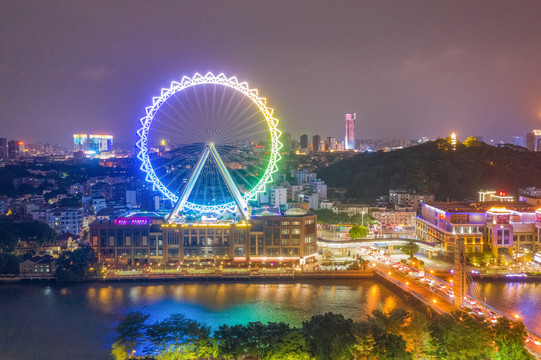 中山市摩天轮夜景