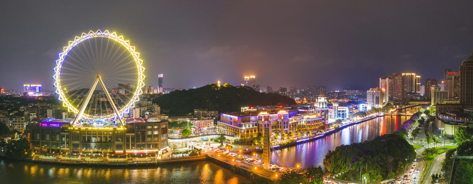 中山摩天轮夜景