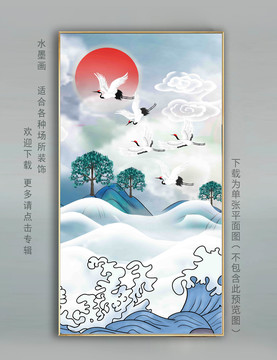 山水掛畫(huà)壁畫(huà)