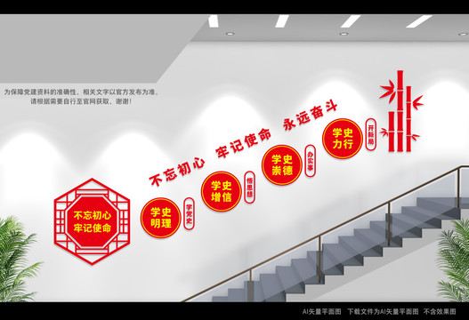 黨史樓梯間文化墻