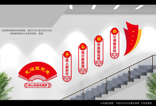 黨建樓梯間展板