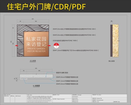 别墅导视牌