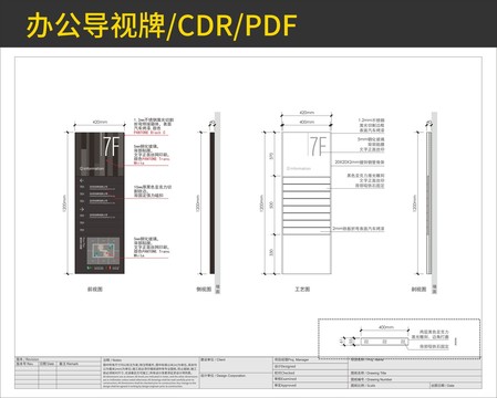 办公导视牌