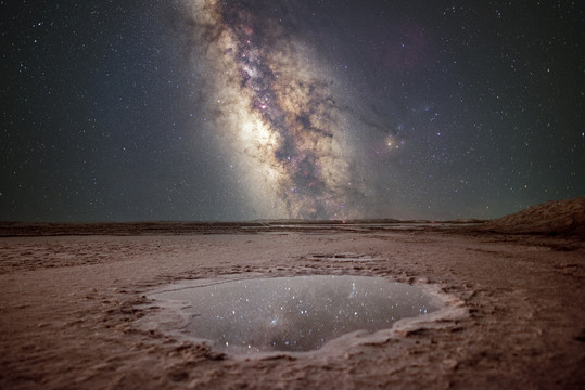 大柴旦翡翠湖星空银河