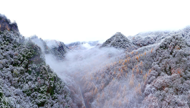 光雾山雪景