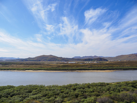 珲春市防川朝鲜风光