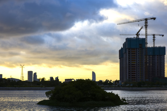 厦门海沧湖黄昏