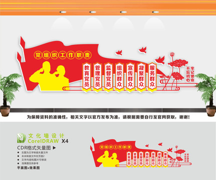 黨支部職責文化墻