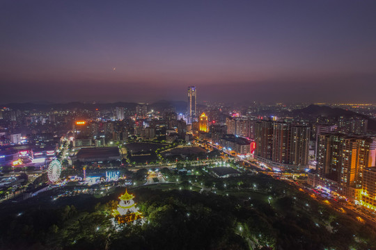 虎门镇全景夜景