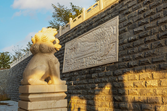 中国山西太原东山卧佛寺风光