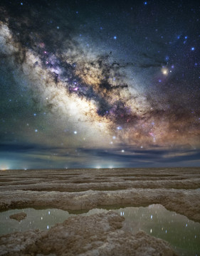 芒崖翡翠湖星空银河