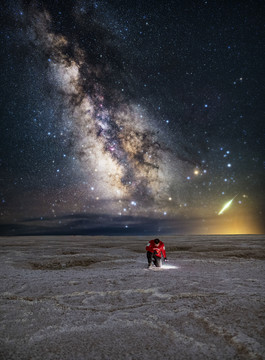 芒崖翡翠湖星空银河