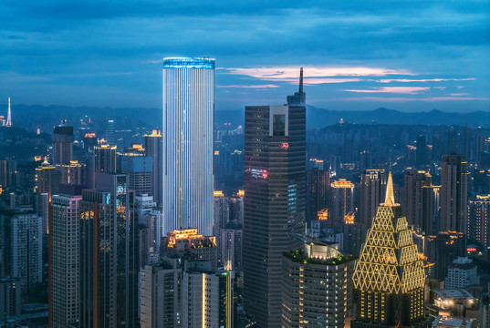 重庆夜景城市风光