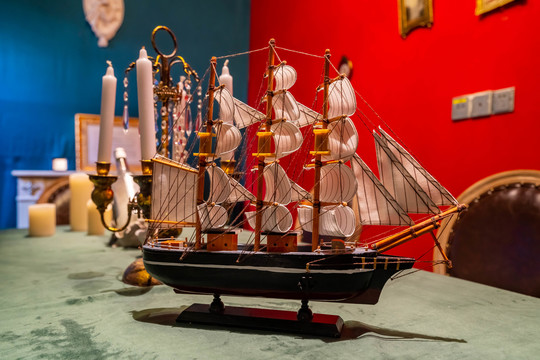欧式帆船模型