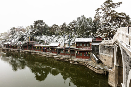 颐和园雪景