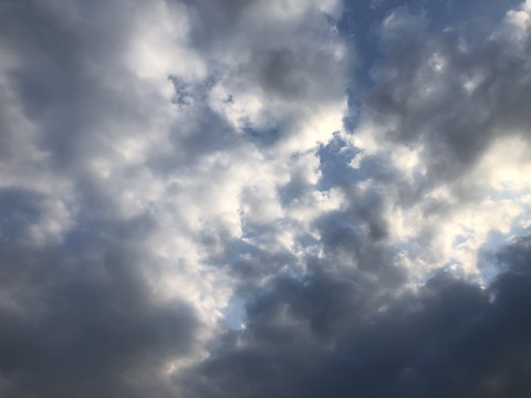 陰霾未開的天空