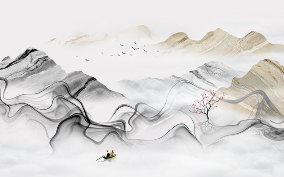 水墨山水畫