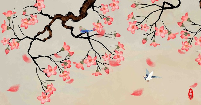 木棉花掛畫(huà)壁畫(huà)