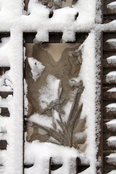 冬雪砖雕