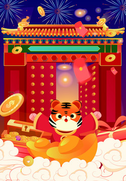 虎虎生威插畫(huà)