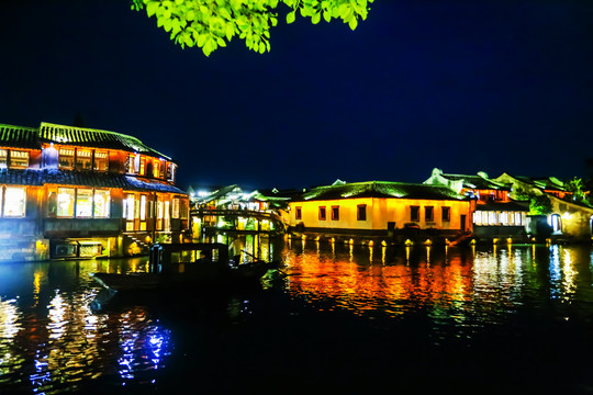 水乡乌镇夜景