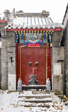 北京胡同雪景
