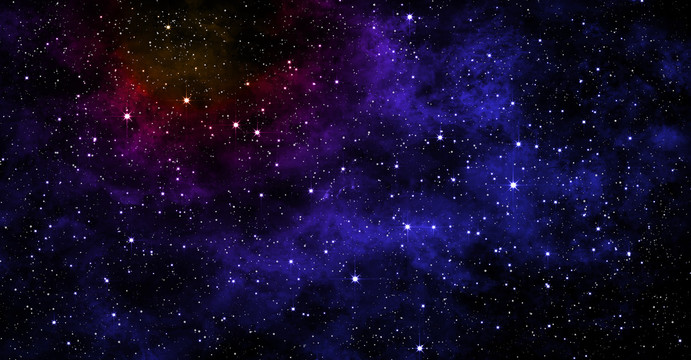 藍(lán)紫色夢(mèng)幻星空