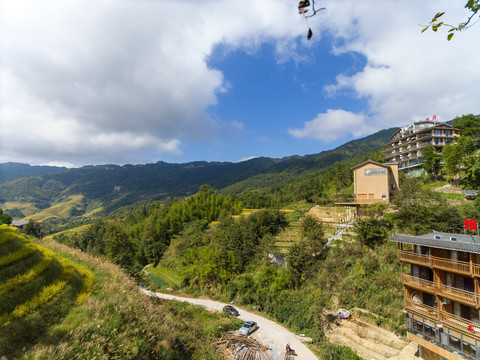 龙脊风景名胜区金坑红瑶梯田风光