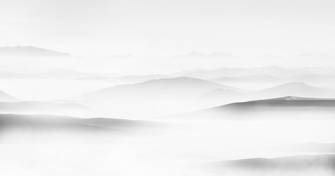 水墨山水裝飾畫