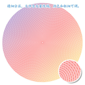 圓形放射防偽底紋