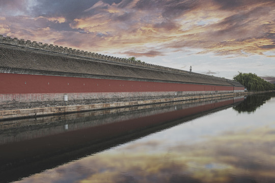 故宫城墙护城河