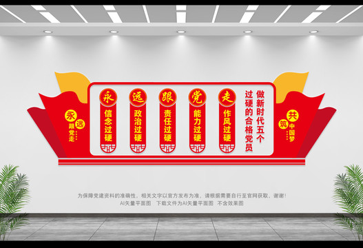 五個過硬形象墻