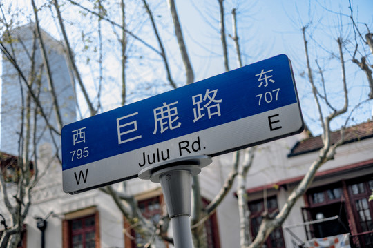 巨鹿路路牌