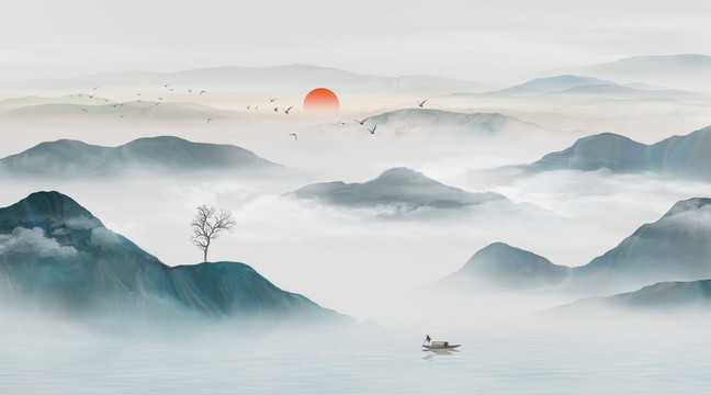 意境云霧山水