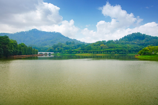 大夫山湖景