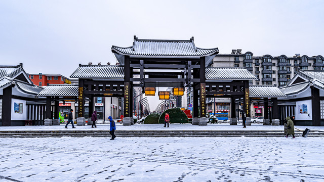 长春德苑主题公园冬季风景