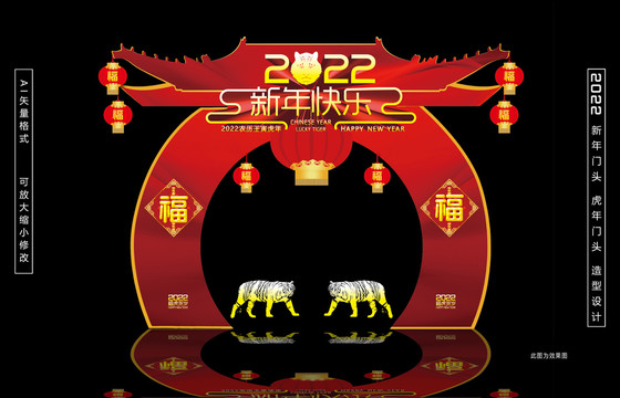 2022虎年門頭